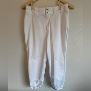 Wilson Youth White Baseball Pant with Zipper